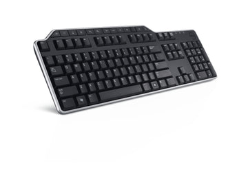 DELL KB522, Full-size (100%), Wired, USB, Plunger key switch, QWERTY, Black