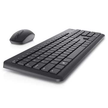 DELL KM3322W, Full-size (100%), RF Wireless, QWERTY, Black, Mouse included