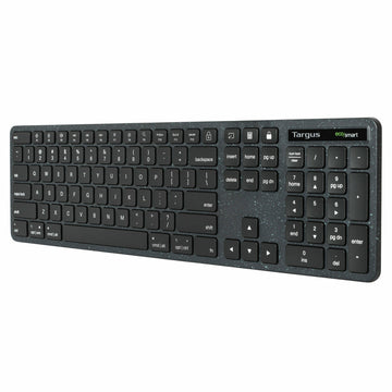 Targus EcoSmart AKB874UK, Full-size (100%), Wired, USB, QWERTY, Black
