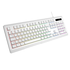 VIDA GAMER WHT 4IN1 USB KB MS HS KIT, Wired, USB, Membrane, QWERTY, RGB LED, White