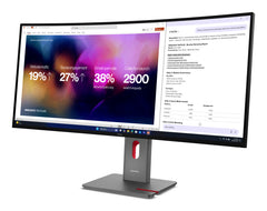 Lenovo ThinkVision P40WD-40 Monitor, 100.8 cm (39.7"), 5120 x 2160 pixels, LCD, 6 ms, Black