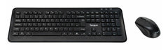 Targus AKM610UK, Full-size (100%), Wireless, RF Wireless, QWERTY, Black, Mouse included