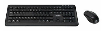 Targus AKM610UK, Full-size (100%), Wireless, RF Wireless, QWERTY, Black, Mouse included