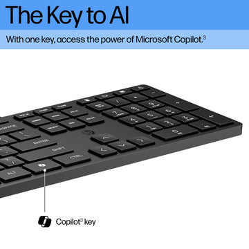 HP Wired Desktop 320K Keyboard, Full-size (100%), Wired, USB, Membrane, Black