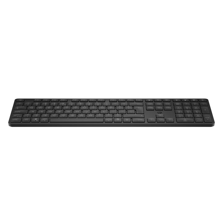 HP 495K Multi-Device Dual-Mode Keyboard, Full-size (100%), Wireless, USB + Bluetooth, Plunger key switch, Black