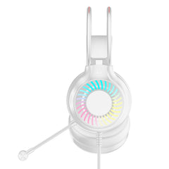 VIDA GAMER WHT 4IN1 USB KB MS HS KIT, Wired, USB, Membrane, QWERTY, RGB LED, White