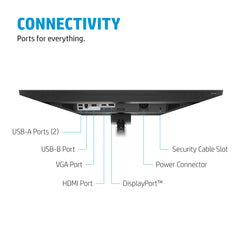 HP E24mv G4, 60.5 cm (23.8"), 1920 x 1080 pixels, Full HD, 5 ms, Black, Silver