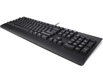 Lenovo Preferred Pro II, Full-size (100%), Wired, USB, AZERTY, Black