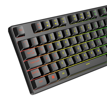 VIDA REBEL 2IN1 BLACK USB DESK KIT, Wired, USB, Membrane, QWERTY, RGB LED, Black