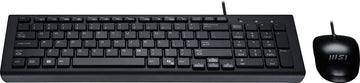 MSI USB Combo Copilot PRO_UK, Wired, USB, Membrane, QWERTY, Black, Mouse included