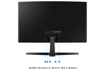 Samsung LS24D366GAU, 61 cm (24"), 1920 x 1080 pixels, Full HD, LCD, 4 ms, Black