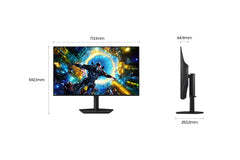 Samsung 32" Odyssey OLED G7 G73SH UHD Dual Mode 330Hz Gaming Monitor, 81.3 cm (32"), 3840 x 2160 pixels, 4K Ultra HD, OLED, 0.03 ms, Black