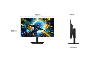 Samsung 32" Odyssey OLED G7 G73SH UHD Dual Mode 330Hz Gaming Monitor, 81.3 cm (32"), 3840 x 2160 pixels, 4K Ultra HD, OLED, 0.03 ms, Black