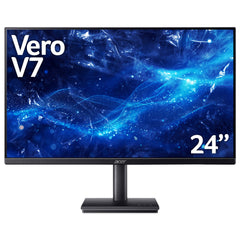 Acer Vero V7 Vero V247YG 23.8" Full HD 16:9 ZeroFrame IPS 120Hz 4ms AdaptiveSync Computer Monitor, 60.5 cm (23.8"), 1920 x 1080 pixels, Full HD, LED, 4 ms, Black