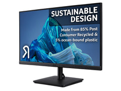 Acer Vero V7 V227QHBIPV 54.6 cm (21.5"), Full HD (1920 x 1080), 100Hz Refresh Rate, 4Ms Response Time, VGA, DVI & DisplayPort, 54.6 cm (21.5"), 1920 x 1080 pixels, Full HD, LED, 4 ms, Black