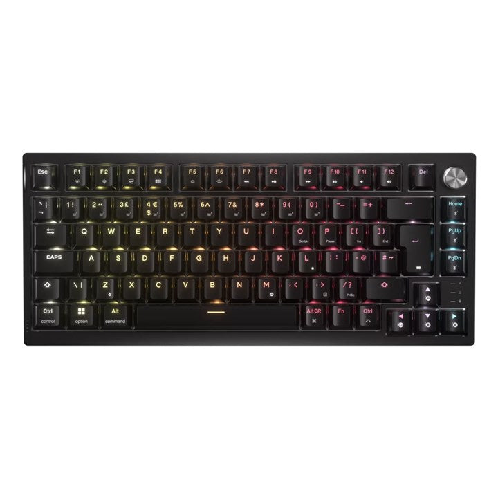 Corsair K65 PLUS WIRELESS, Wireless, RF Wireless, Mechanical, QWERTY, RGB LED, Black