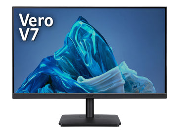 Acer Vero V7 V227QHBIPV 54.6 cm (21.5"), Full HD (1920 x 1080), 100Hz Refresh Rate, 4Ms Response Time, VGA, DVI & DisplayPort, 54.6 cm (21.5"), 1920 x 1080 pixels, Full HD, LED, 4 ms, Black