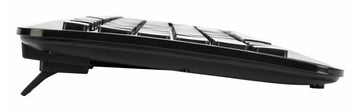 Targus AKM610UK, Full-size (100%), Wireless, RF Wireless, QWERTY, Black, Mouse included
