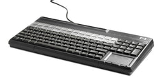 HP POS USB Keyboard with Magnetic Stripe Reader, Full-size