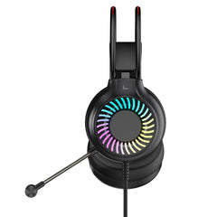 VIDA GAMER BLK 4IN1 USB KB MS HS KIT, Wired, USB, Membrane, QWERTY, RGB LED, Black