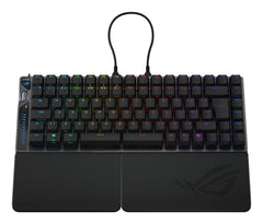 ASUS ROG Falcata, Wired & Wireless, USB + RF Wireless + Bluetooth, Magnetic-mechanical key switch, QWERTY, RGB LED, Black