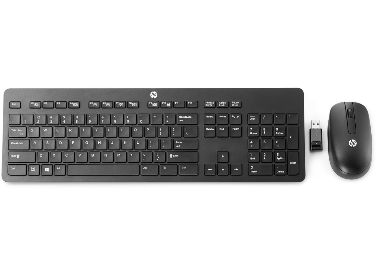 HP 803844-271, Full-size (100%), Wireless, RF Wireless, Mechanical, Black, Mouse included