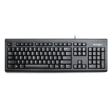 Kensington ValuKeyboard - Wired, Full-size (100%), Wired, Black