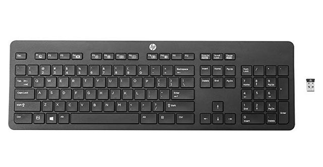 HP Link-5, Full-size (100%), Wireless, RF Wireless, Mechanical, QWERTY, Black