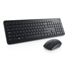 DELL KM3322W, Full-size (100%), RF Wireless, QWERTY, Black, Mouse included