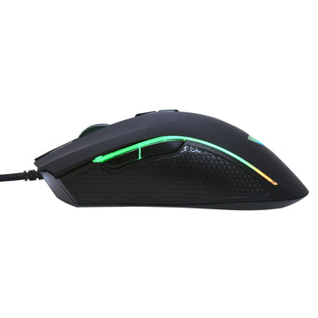 VIDA REBEL 2IN1 BLACK USB DESK KIT, Wired, USB, Membrane, QWERTY, RGB LED, Black