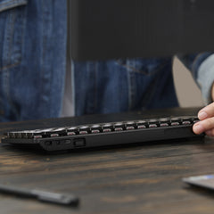 ASUS ProArt Keyboard KD300, Wireless, USB + RF Wireless + Bluetooth, Mechanical, QWERTY, RGB LED, Black