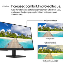 HP Series 3 Pro 23.8 inch FHD Monitor - 324pv, 60.5 cm (23.8"), 1920 x 1080 pixels, Full HD, 5 ms, Black