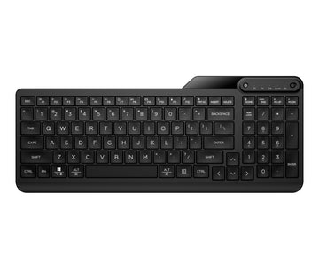 HP 475 Dual-Mode Wireless Keyboard, Full-size (100%), RF Wireless + Bluetooth, Membrane, Black