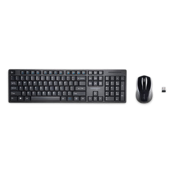 Kensington Pro Fit Low-Profile Wireless Desktop Set, Full-size (100%), Wireless, RF Wireless, Black