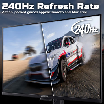 Acer X Predator X32X5 - 31.5", Ultra HD (3840x2160), QD-OLED, 240Hz, 0.01ms (PRT), 0.03ms (GTG), HDR500 TrueBlack, FreeSync Premium Pro, Gaming Monitor, 80 cm (31.5"), 3840 x 2160 pixels, 4K Ultra HD, QD-OLED, 0.03 ms, Black