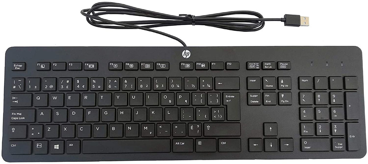 HP 803823-BD1, Full-size (100%), Wired, USB, Mechanical, Black