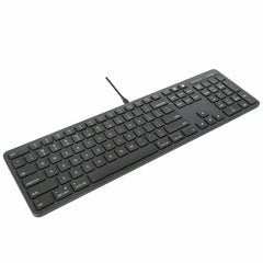 Targus EcoSmart AKB874UK, Full-size (100%), Wired, USB, QWERTY, Black