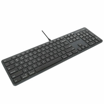 Targus EcoSmart AKB874UK, Full-size (100%), Wired, USB, QWERTY, Black