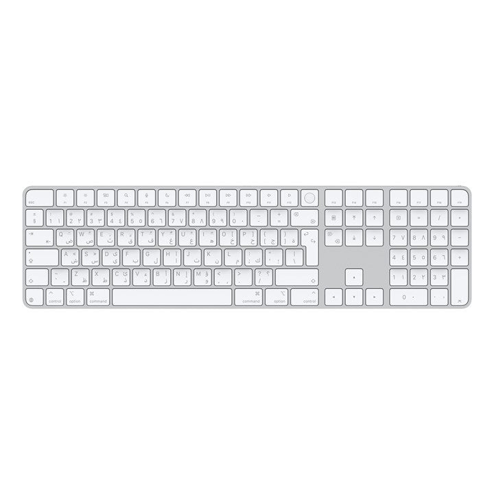 Apple Magic, Full-size (100%), Wired & Wireless, USB + Bluetooth, QWERTY, White
