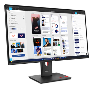 Lenovo ThinkVision T32UD-40 Monitor, 80 cm (31.5"), 3840 x 2160 pixels, 4K Ultra HD, LCD, 6 ms, Black