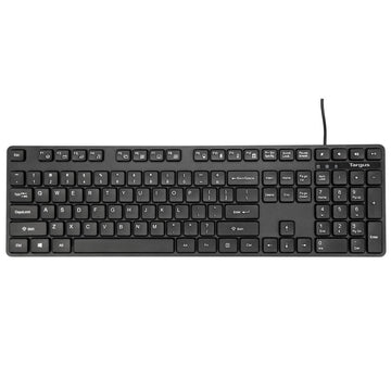 Targus BUS0423UK, Full-size (100%), Wired, USB, QWERTY, Black, Mouse included