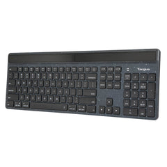Targus EcoSmart AKB868UK, Wireless, Bluetooth, Scissor key switch, QWERTY, LED, Black