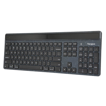 Targus EcoSmart AKB868UK, Wireless, Bluetooth, Scissor key switch, QWERTY, LED, Black