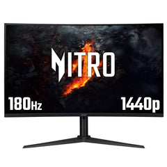 Acer Nitro XZ322QUV3 curved gaming monitor - 31.5", 1500R, Quad HD, 180Hz, 1ms, FreeSync, DisplayHDR 400, HDMI & DP, 80 cm (31.5"), 2560 x 1440 pixels, Quad HD, LED, 1 ms, Black