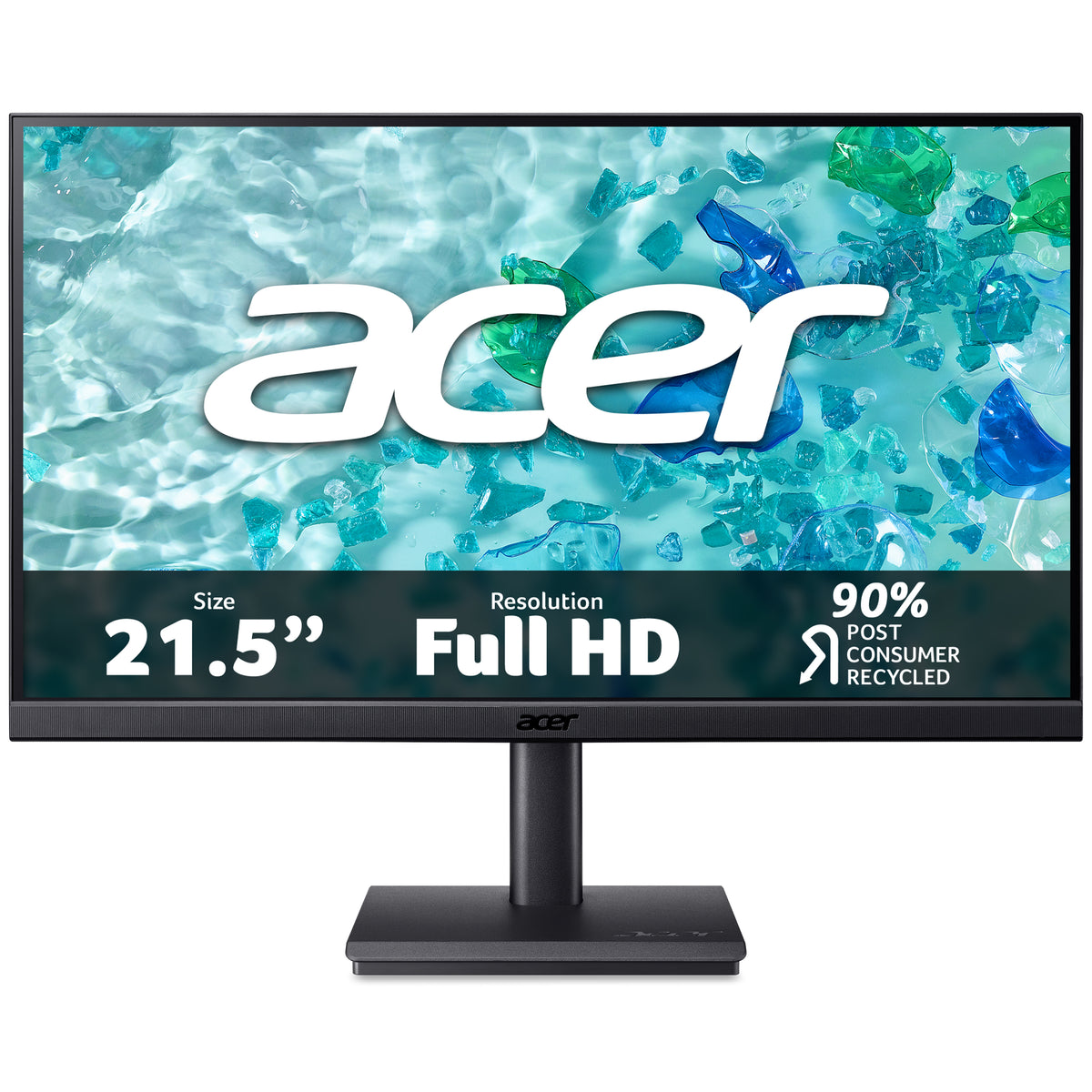 Acer Vero V227Q J0 Widescreen LCD Monitor, Full HD, Black