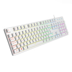 VIDA REBEL 2IN1 WHITE USB DESK KIT, Wired, USB, Membrane, QWERTY, RGB LED, White