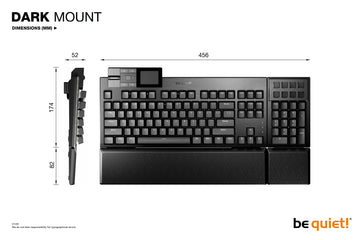 be quiet! Dark Mount Silent Linear UK ISO, Wired, USB, Mechanical, QWERTY, RGB LED, Black