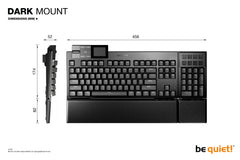 be quiet! Dark Mount Silent Tactile UK ISO, Wired, USB, Mechanical, QWERTY, RGB LED, Black