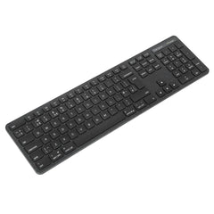 Targus EcoSmart AKB873UK, Full-size (100%), Wireless, RF Wireless + Bluetooth, QWERTY, Black