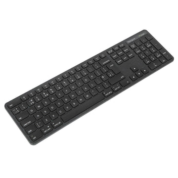Targus EcoSmart AKB873UK, Full-size (100%), Wireless, RF Wireless + Bluetooth, QWERTY, Black